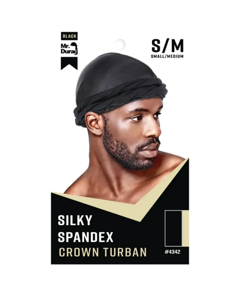 silky spandex crown turban by annie mr durag premium quality