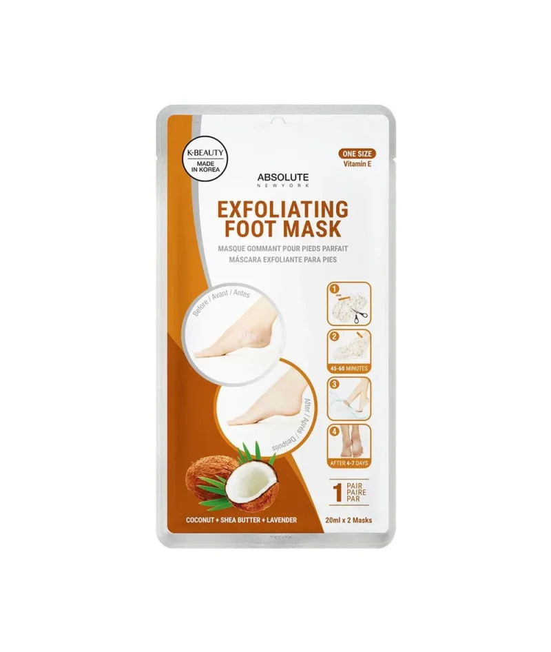 soft smooth feet foot mask 40ml by absolute new york 1 pair