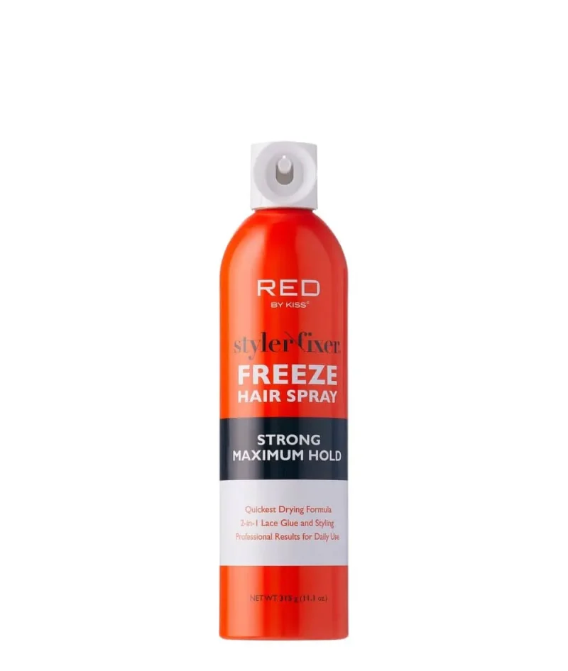 strong hold hair spray 11oz red by kiss styler fixer freeze