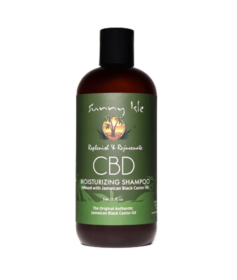 sunny isle cbd shampoo 12oz nourish rejuvenate