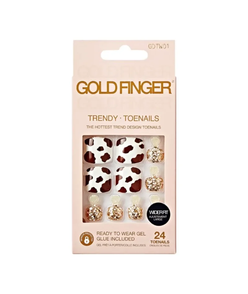 trendy gold wider fit toenails gdtw