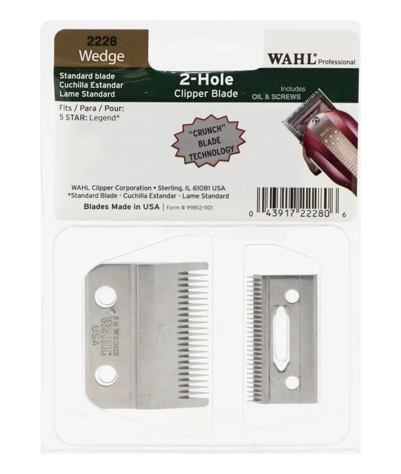 wahl 2 hole wedge clipper blade 2228