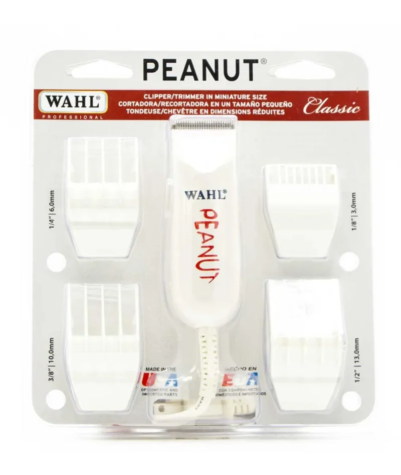 wahl peanut mini clipper trimmer white