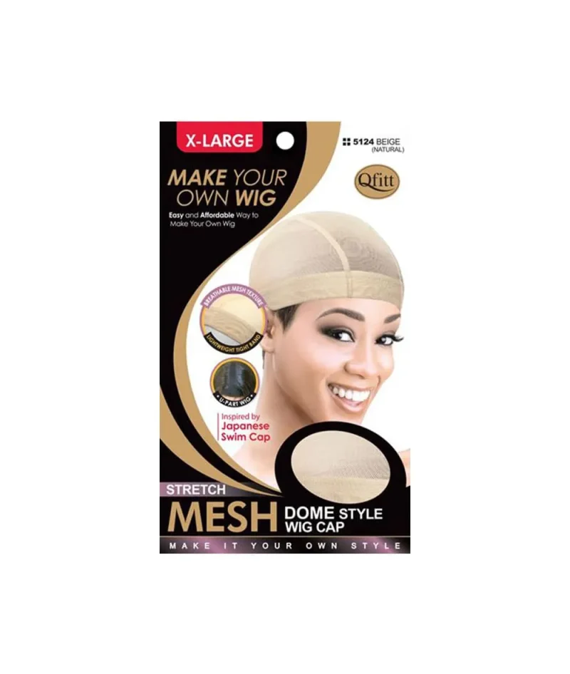 xl stretch mesh dome wig cap m m qfitt diy wig making kit